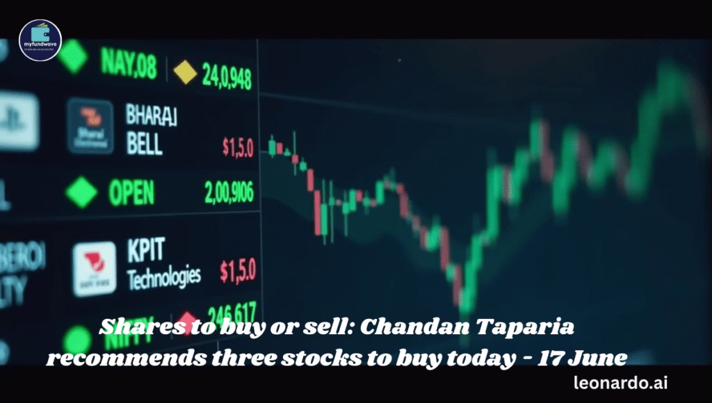 Shares to buy or sell: Chandan Taparia recommends three stocks to buy today - 17 June