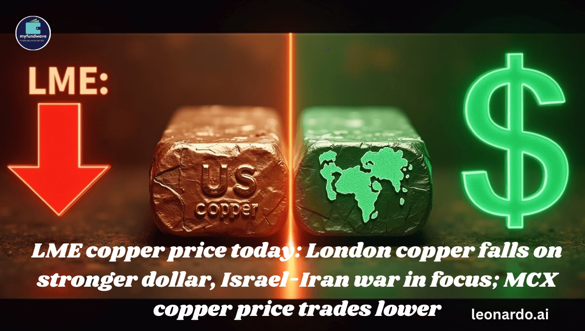 LME copper price today: London copper falls on stronger dollar, Israel-Iran war in focus; MCX copper price trades lower