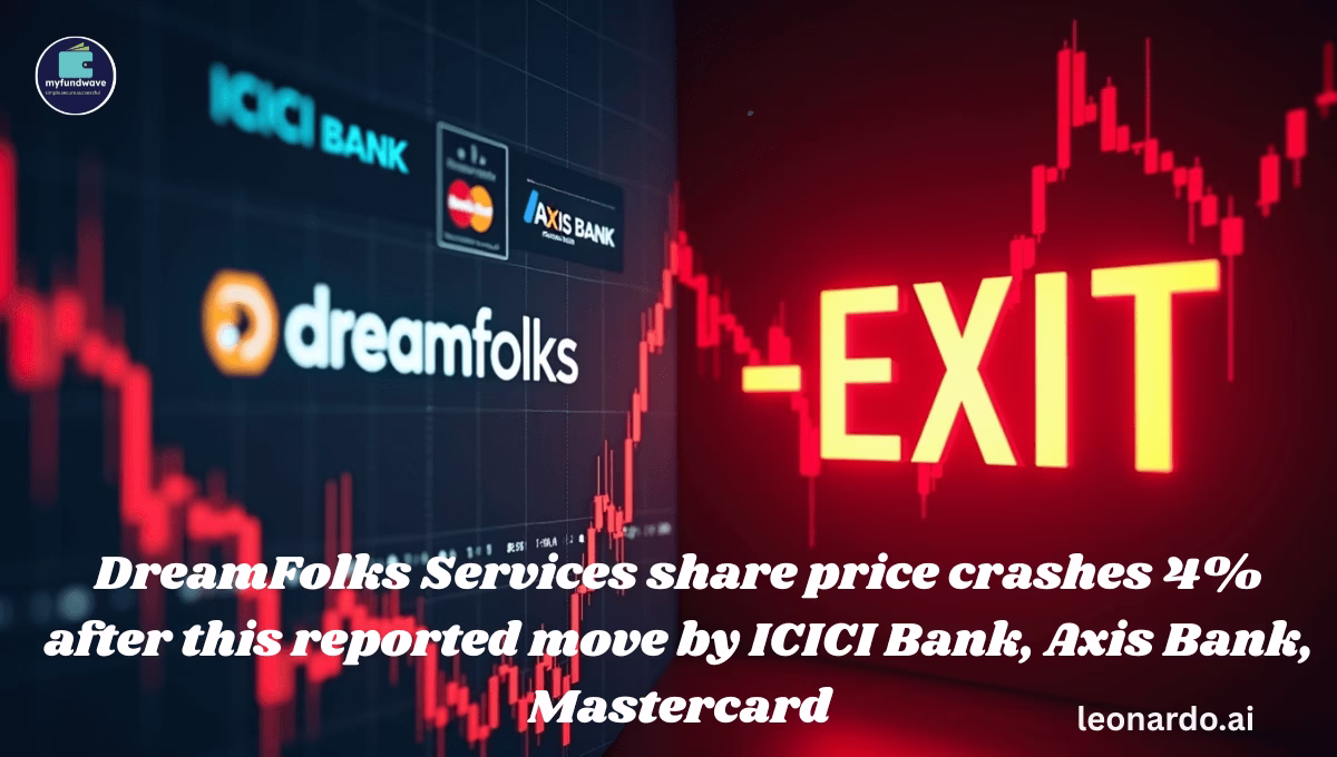 DreamFolks Services share price crashes 4% after this reported move by ICICI Bank, Axis Bank, Mastercard