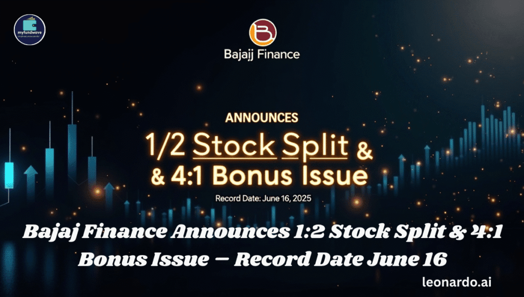 Bajaj Finance Announces 1:2 Stock Split & 4:1 Bonus Issue – Record Date June 16