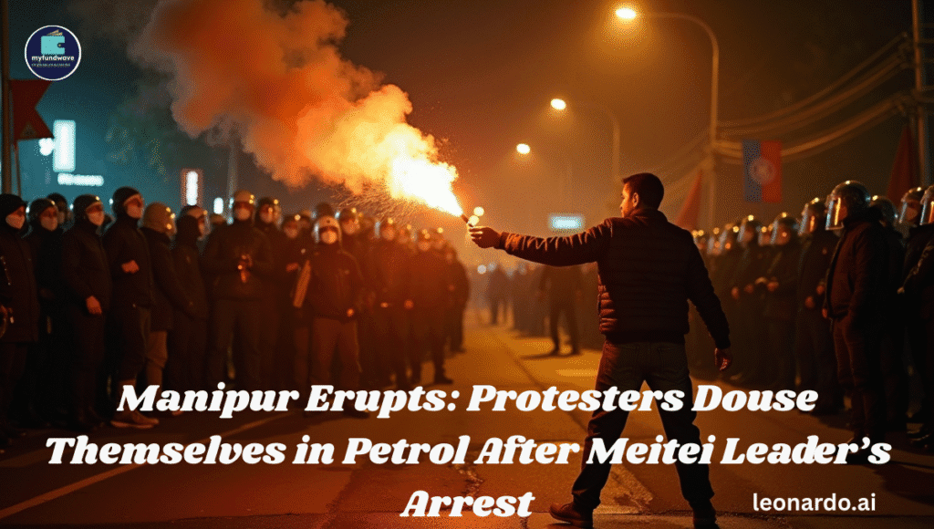 Manipur Erupts: Protesters Douse Themselves in Petrol After Meitei Leader’s Arrest