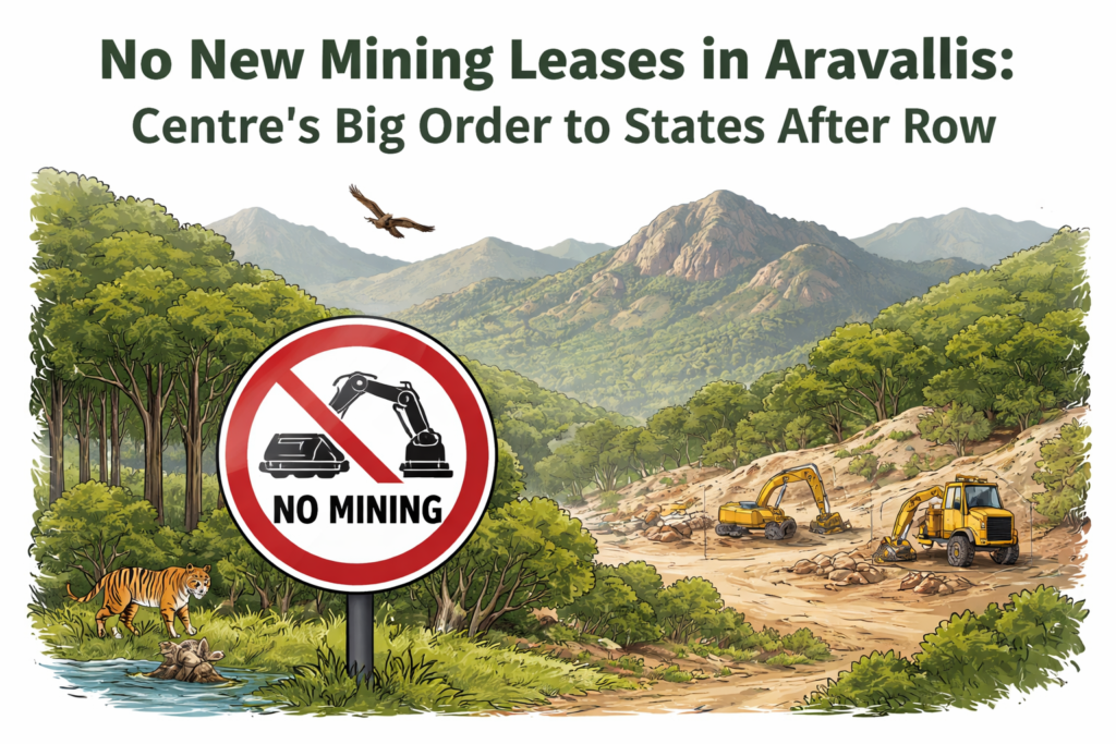 Here’s a 300-word human-style blog on the topic: --- **No New Mining Leases in Aravallis: Centre’s Big Order to States After Row** In a major move to protect one of India’s oldest mountain ranges, the Central government has directed all states not to issue any new mining leases in the Aravalli hills. The order comes after growing public concern and environmental outrage over illegal mining and deforestation in the fragile ecosystem that stretches across Haryana, Rajasthan, Gujarat, and Delhi. The Aravallis play a crucial role in maintaining the ecological balance of northern India. They act as a natural barrier against desertification, stopping the Thar Desert from spreading toward Delhi and other fertile regions. The range also helps recharge groundwater and supports diverse flora and fauna. However, decades of unregulated mining and urban expansion have severely degraded the region, leaving large portions barren and ecologically vulnerable. The new directive from the Centre aims to halt further destruction. States have been told to immediately stop processing any new applications for mining and to focus instead on restoring damaged areas. The government has also emphasized stricter monitoring, satellite-based mapping, and stronger legal action against illegal operations. Environmentalists have welcomed the move, calling it a long-overdue step toward saving the “lungs” of North India. However, they caution that effective implementation and constant vigilance will be key. Without strict enforcement, the order could remain just another paper rule. The decision also highlights the growing tension between economic interests and environmental conservation. While mining provides jobs and revenue, it has come at a high ecological cost. The government’s latest order is a clear signal that environmental protection can no longer be ignored. For the Aravallis, this could be the beginning of long-awaited healing—if all stakeholders truly commit to the cause.