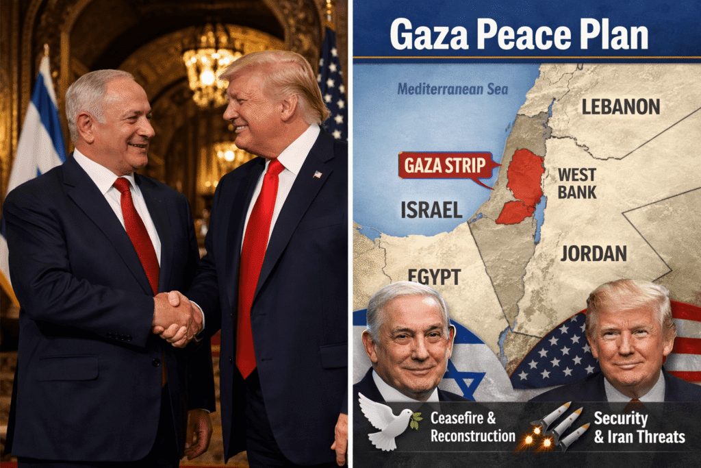 Netanyahu to Meet Trump in the U.S. on December 29 — Key Talks on Gaza Peace Plan and Regional Security Expected