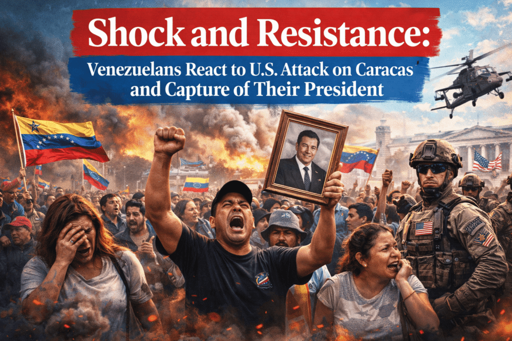 Shock and Resistance: Venezuelans React to U.S. Attack on Caracas and Capture of Their President