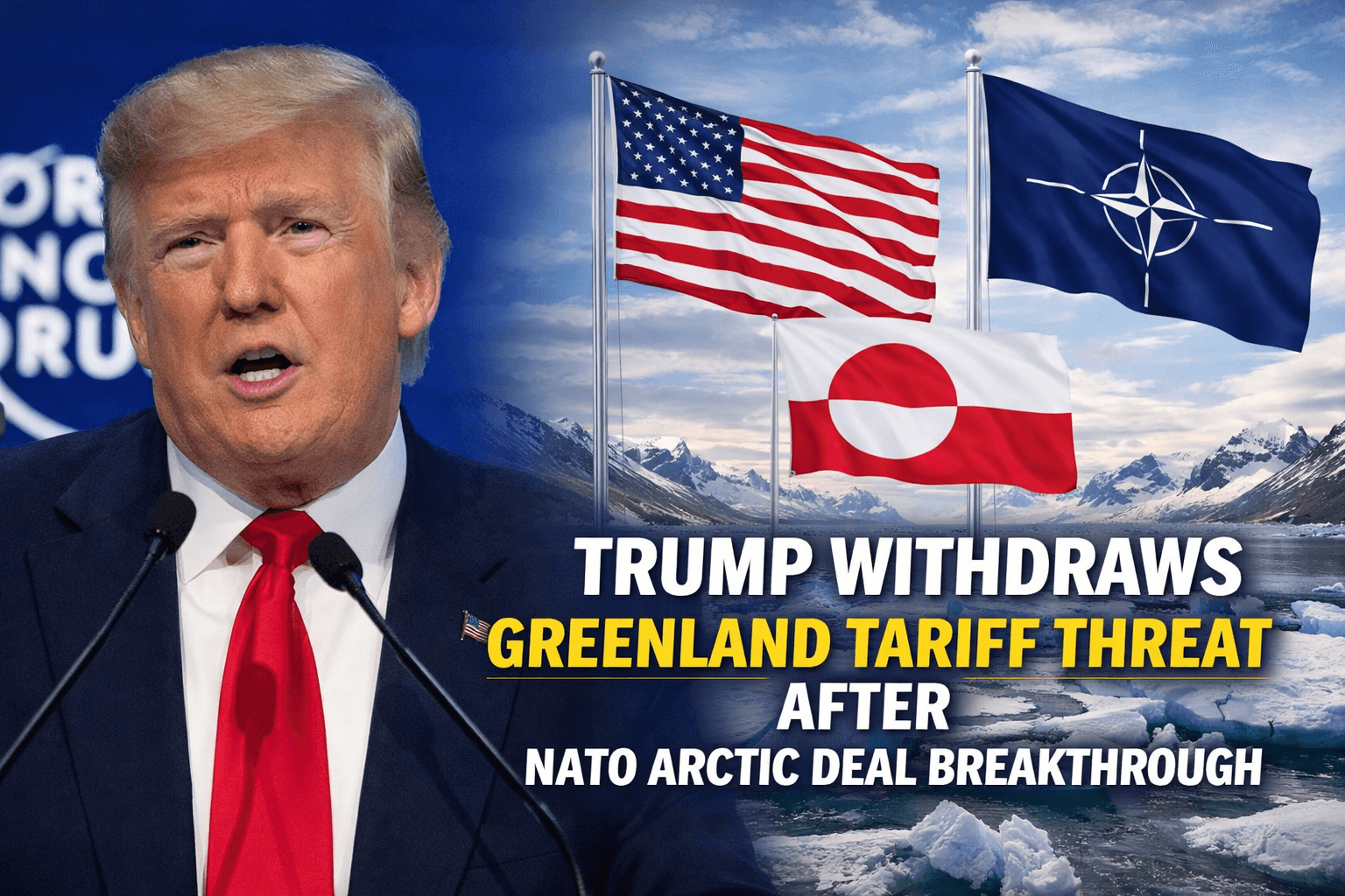 Trump Withdraws Greenland Tariff Threat After NATO Arctic Deal Breakthrough