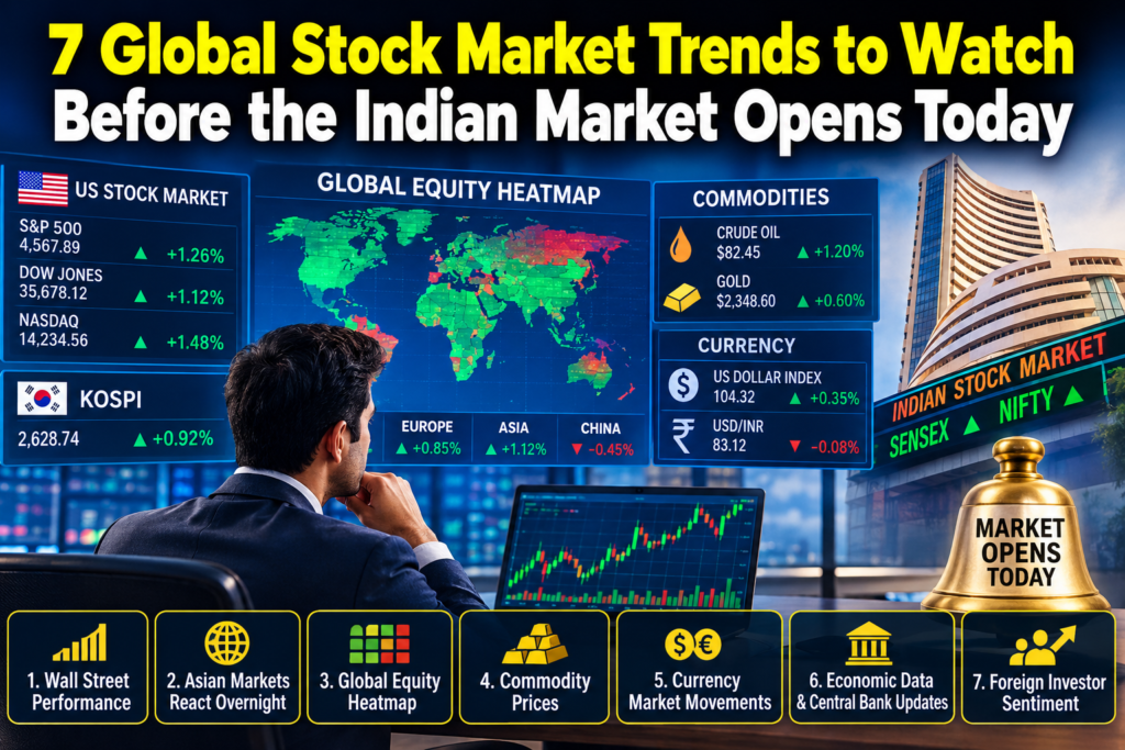 7 Global Stock Market Trends to Watch Before the Indian Market Opens Today