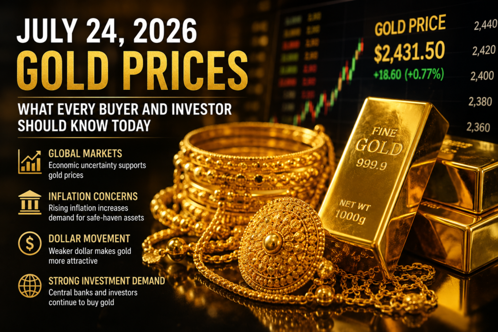 July 24, 2026 Gold Prices: What Every Buyer and Investor Should Know Today