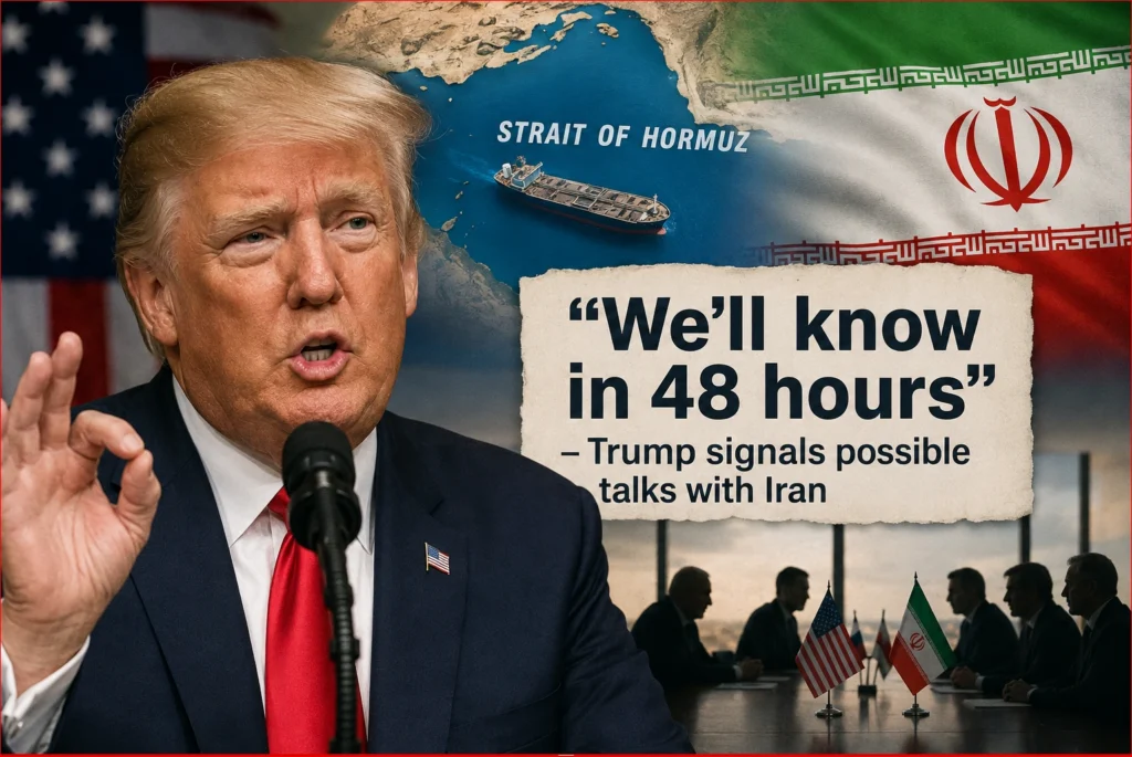 "We'll know in 48 hours": Trump says "a lot of progress" made, signals possible talks with Iran