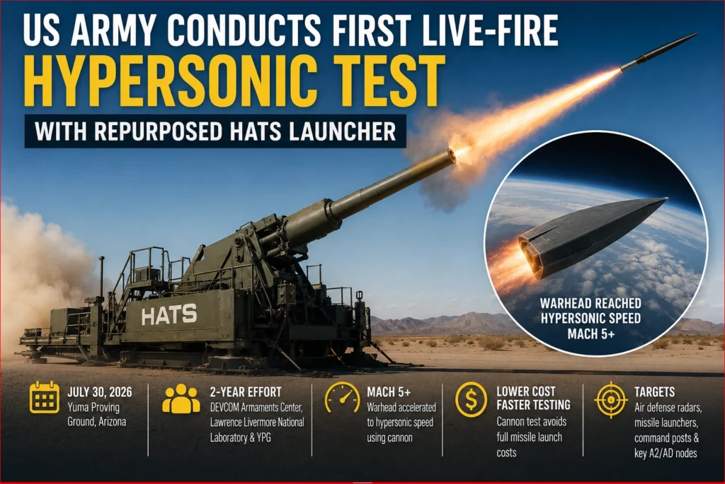 US Army Conducts First Live-Fire Hypersonic Test With Repurposed HATS Launcher