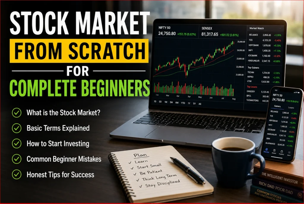 Stock Market From Scratch For Complete Beginners